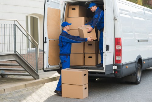Recycling and reuse materials prepared for local transfer station collection