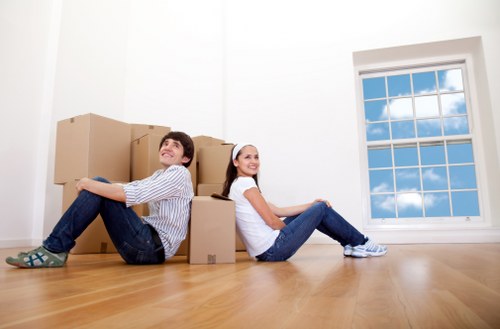 Careful loading of furniture for a small removal job in Kentishtown