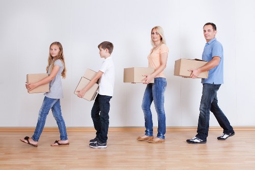 Professional movers handling a small flat removal in Kentishtown